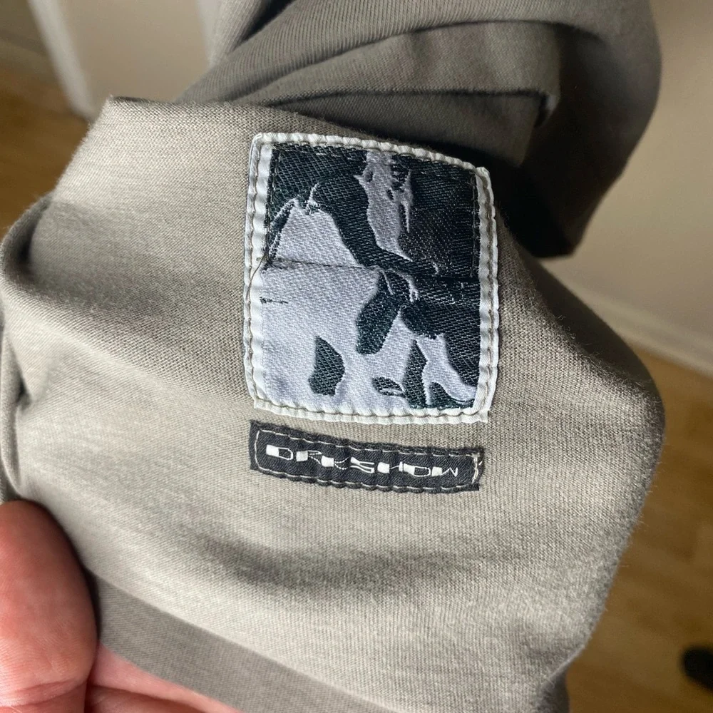 Rick Owens DRKSHDW gray black tie shirt size small - Picture 4 of 7